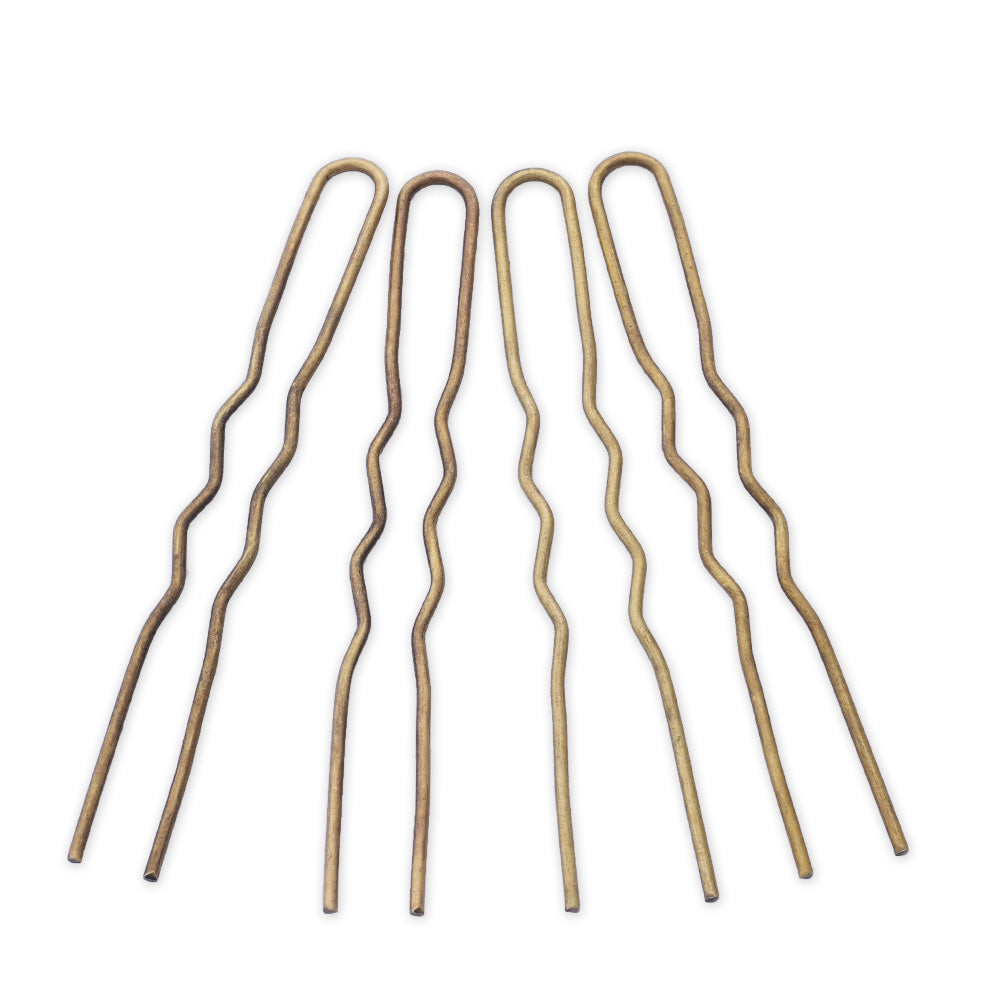 50pcs Antique bronze 100mm U Shape Hair Sticks Hair Clips Hair Accessories