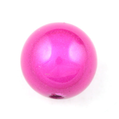Top Quality 20mm Round Miracle Beads,Fuchsia,Sold per pkg of about 120 Pcs