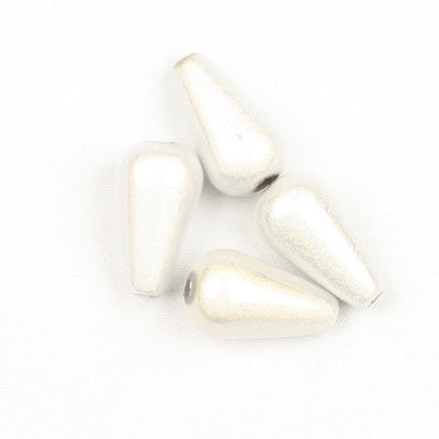 Top Quality 6*10mm Teardrop Miracle Beads,White,Sold per pkg of about 2800 Pcs