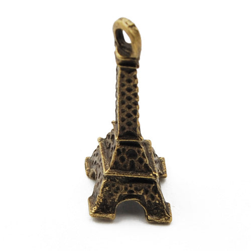 28*10mm Vintage antique bronze Zinc alloy Charms,3D Eiffel Tower,sold 100 pcs per pkg