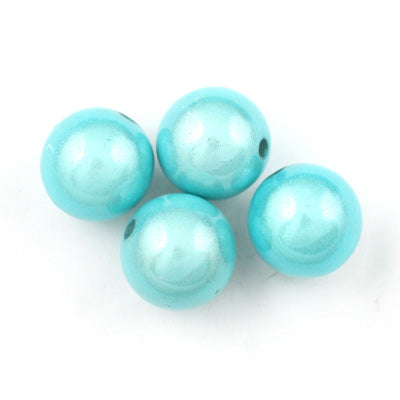 Top Quality 6mm Round Miracle Beads,Sapphire,Sold per pkg of about 5000 Pcs