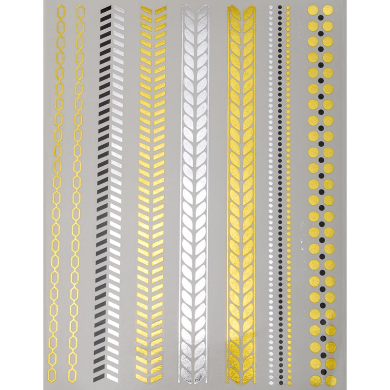 20*15mm Temporary tattoo stickers,Party Favors Metallic Tattoos,Waterproof Metallic Tattoos,5pcs/lot
