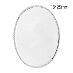 Brooch With 18x25MM Oval Bezel,Nickel plated,brass filled,20pcs/lot