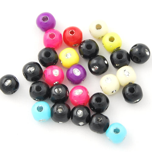 5 MM Acrylic Beads with Diamond,Sold per one package of 9800 PCS