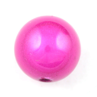 Top Quality 25mm Round Miracle Beads,Fuchsia,Sold per pkg of about 60 Pcs