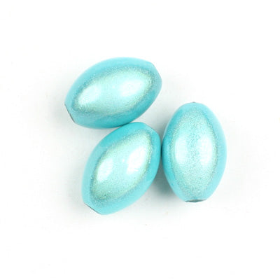 Top Quality 9.5*14mm Olive Miracle Beads,Sapphire,Sold per pkg of about 880 Pcs