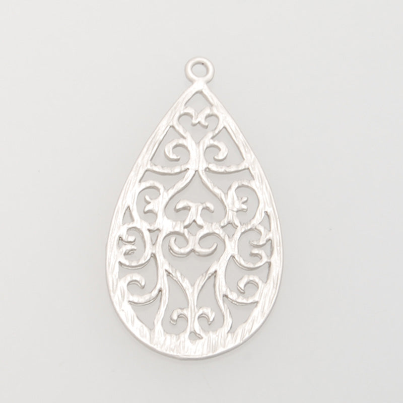 28*14MM lovely modern charms,Drop,Matte Rhoditum,suit for necklace/bracelet/earring ect,sold 10pcs per pkg