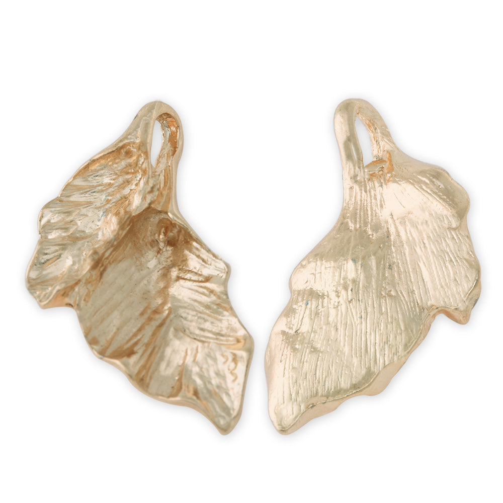 20 Gold 3.1*1.7 cm Charm Alloy Leafs Metal Pendant accessories Jewelry findings Diy Handmade Pendants
