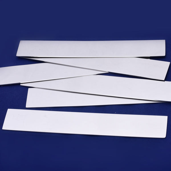 10pcs about 1"x7" tibetara® Stainless Steel Strip shape Stamping Blank 18 Gauges Fantastic Shine Bracelet Stamping
