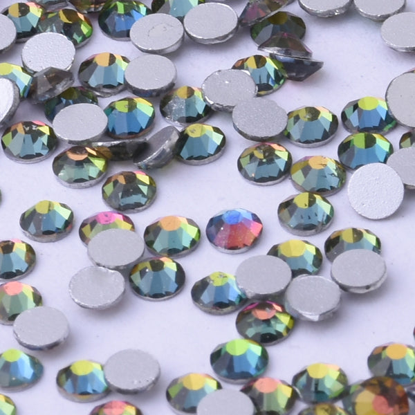 SS10 1440PCS Rainbow colors Non Hot Fix Crystal, Flat Back 3D Rhinestones DIY Phone case Nail art design deco supplies