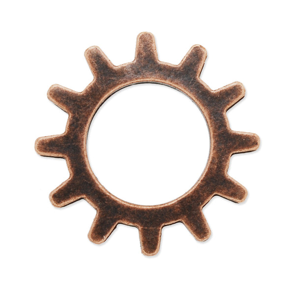 20mm Antique copper Metal Steampunk,Gear Charms Connector for Gear Jewelry,50 picecs/lot