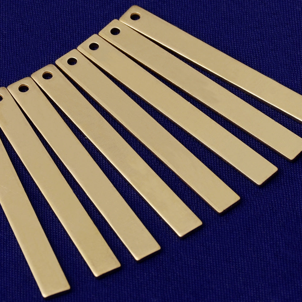 1 1/2"*1/8" Brass Stamping Blank Hand Stamping Blank Jewelry Stamping  18 Gauges 20pcs 10176650