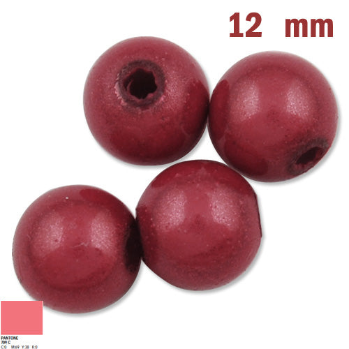 2013-2014 New style Top Quality 12mm Round Miracle Beads,Coral,Sold per pkg of about 560PCS