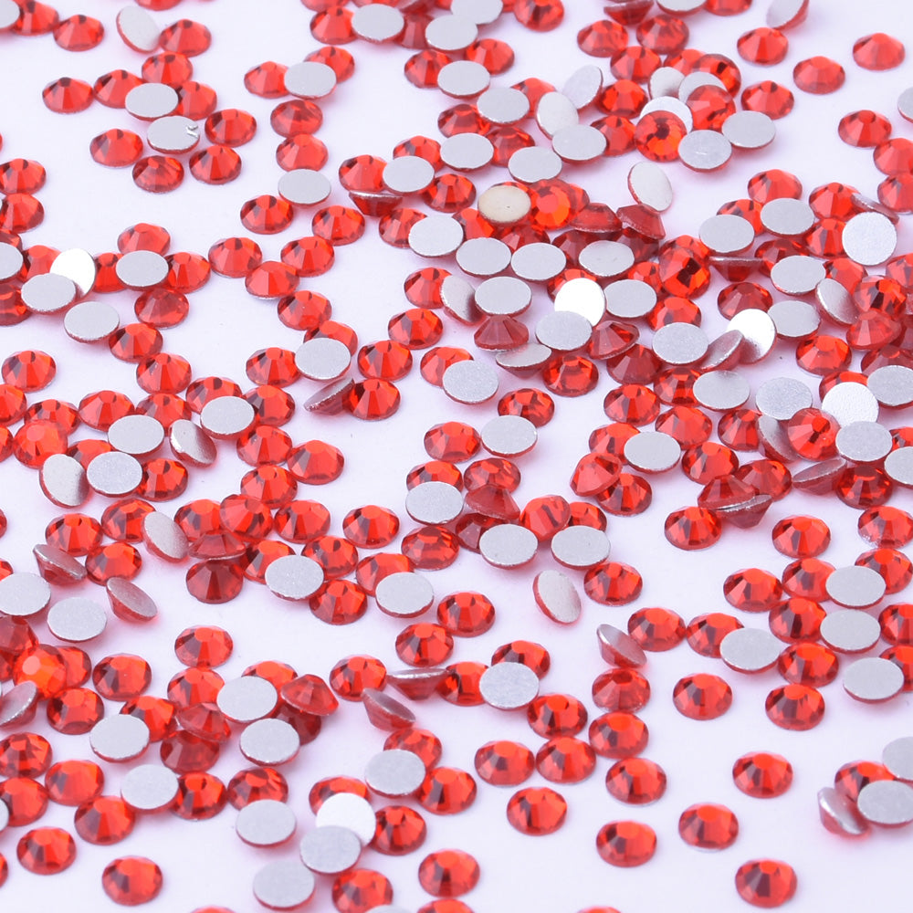 SS5 1440PCS Light Red  Non Hot Fix Crystal, Flat Back 3D Rhinestones DIY Phone case Nail art design deco supplies