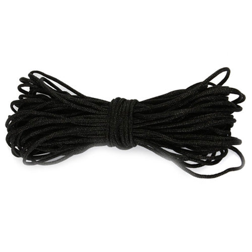 130M/Roll,1.0MM Disco Ball Bracelets Black Woven Cords