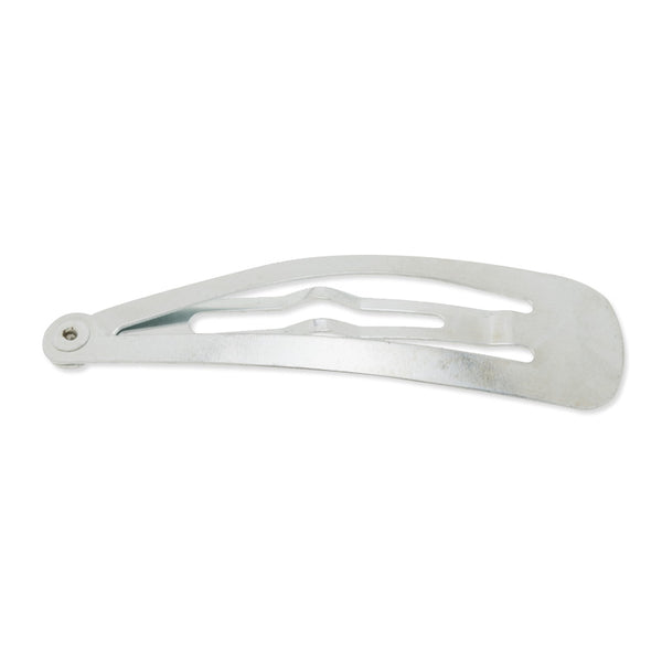 13x48mm Snap Hair Clips in silver tone,Metal,Middle,50pcs/lot