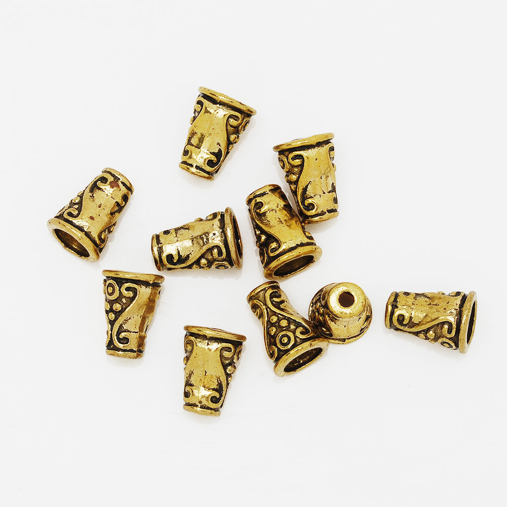 10 mm Antique Gold Bead Caps,Charm Beads Cap,Buddhism Jewelry Findings,Diy Jewelry Findings,sold 100pcs/lot