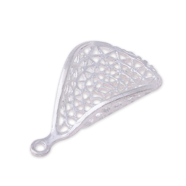 20 Silver 2.9*1.4cm Charm Alloy Leafs Metal Pendant accessories Diy Handmade Pendants Jewelry findings