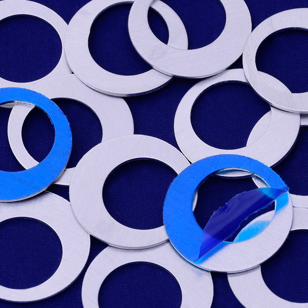 20pcs about 1 1/8" tibetara® aluminum round washer Stamping supplies Metal Blank Fantastic Shine 18 Gauges