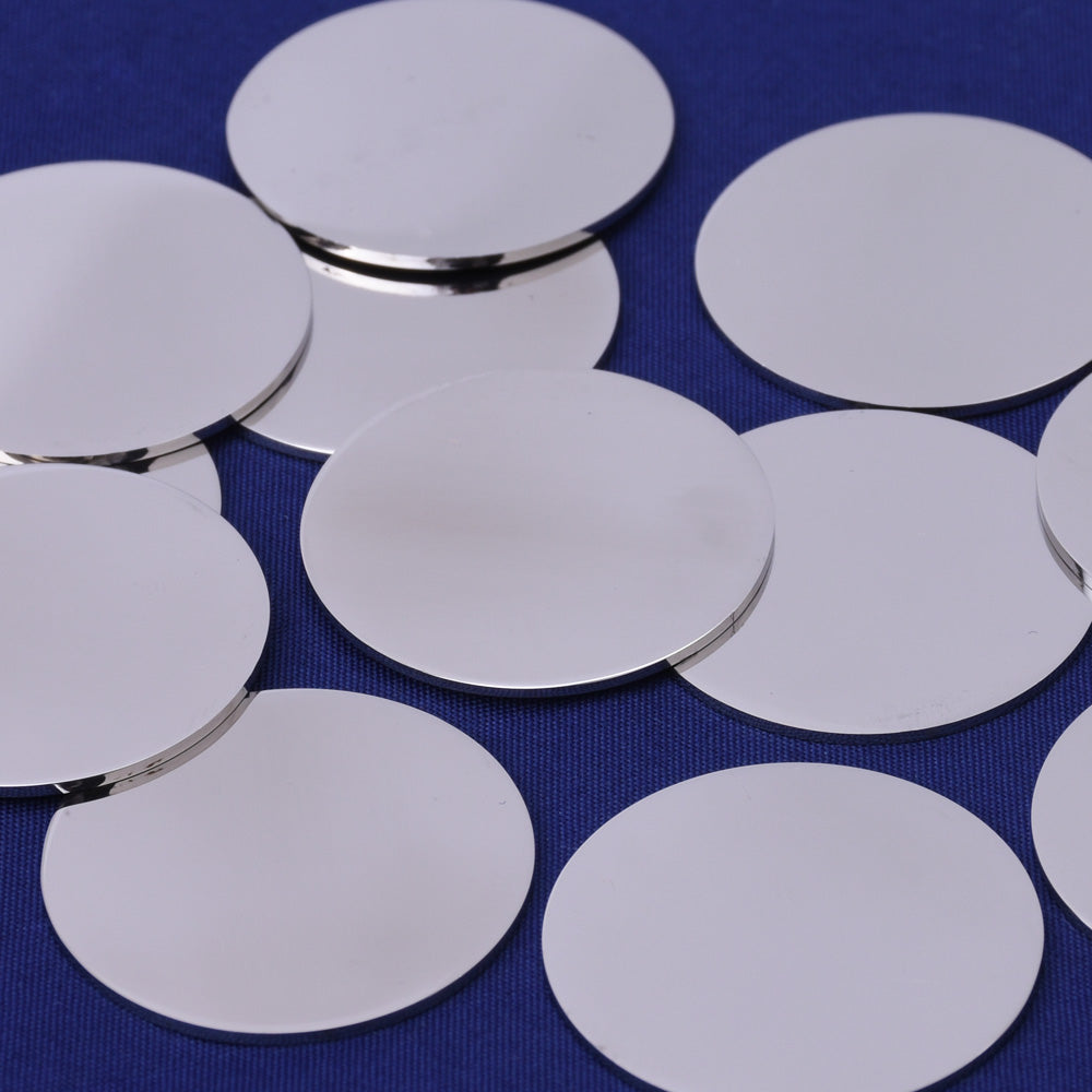 10 tibetara® Stainless Steel Stamping Blank Tags about 16mm  Diy Round Craft Making Discs