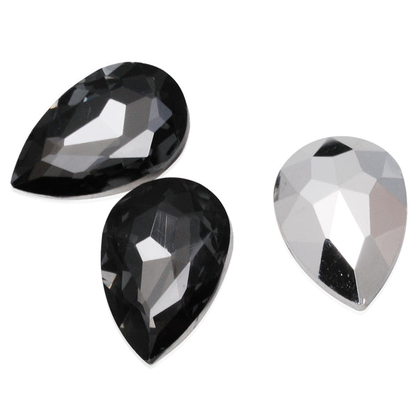30*20mm Gray Cushion Cut Foiled Crystal Teardrop Fancy Stone,Crystal Fancy Stone,4327,Cushion Cut Stone,10pcs/lot