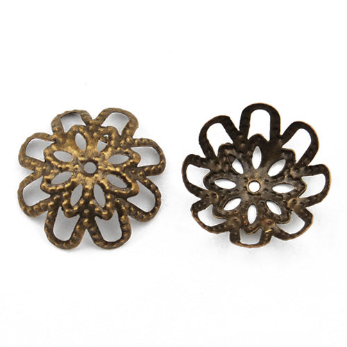 Metal Beads Caps,14MM,Antique Bronz Plated,Sold 1000 pcs per Pkg