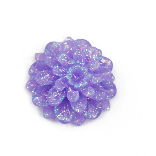 12*6.5mm purple Flower Resin Cabochon Cameo,Flat back,sold 400 pcs per pkg.