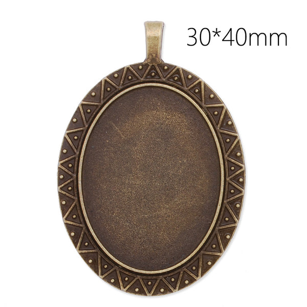 30x40mm Oval pendant tray,Zinc alloy filled,Antique Bronze plated,20pcs/lot