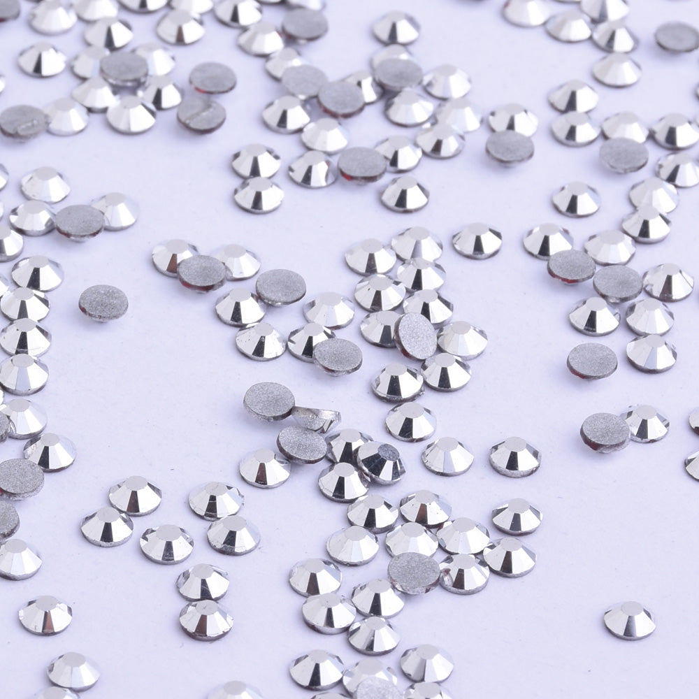 SS8 1440PCS Silver Non Hot Fix Crystal, Flat Back 3D Rhinestones DIY Phone case Nail art design deco supplies