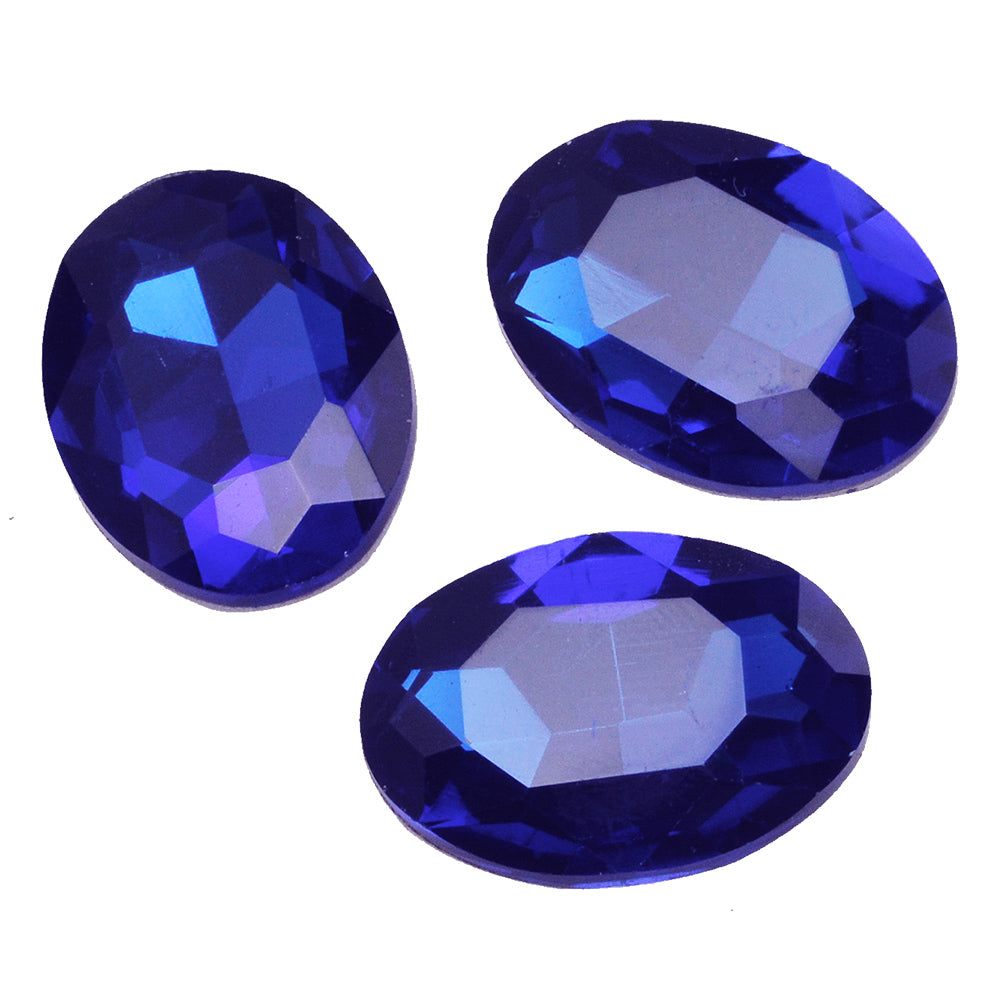 22 *30mm Sapphire Blue Briolette Crystal Oval Cushion Cut Fancy Stone,Crystal Fancy Stone,4127,10pcs/lot