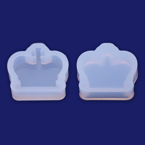 1 pcs Crown shape Crystal silicone mold pendant   25*24*7mm DIY Jewellery Making  Cabochons for earrings pendant Resin Silicone Mould