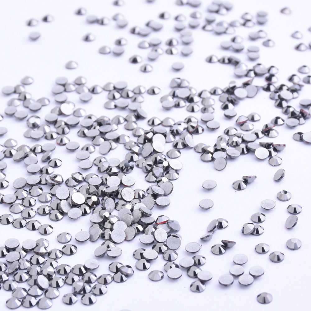 SS4 1440PCS Gray Non Hot Fix Crystal, Flat Back 3D Rhinestones DIY Phone case Nail art design deco supplies