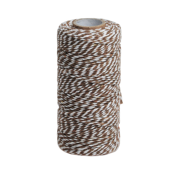 2 Ply(100 Yards/spool) Deep Coffee Bakers Twine Colored Cotton Twine,Cotton Bakers Twine DIY Twine,sold 1 Pcs/lot