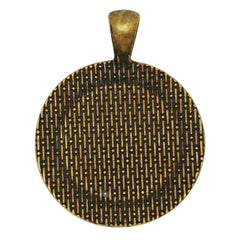20mm Jewelry Round Cameo Pendant Trays Striped Edges Rhinestone Antique Bronze Pendant Setting Blank,Sold 10pcs/lot