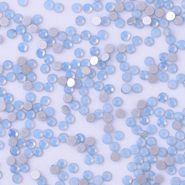 SS6 1440PCS Blue Opal Non Hot Fix Crystal, Flat Back 3D Rhinestones DIY Phone case Nail art design deco supplies