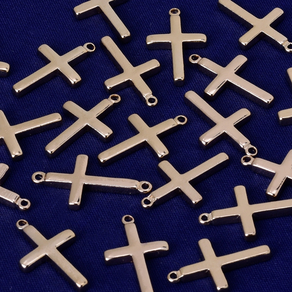 About 13*2.3MM tibetara® Brass Bar Cross Pendant or Necklace empty bar Stamping Supplies Jewelry Gift plated kc gold 20pcs