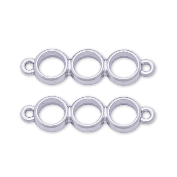 10 Silver Metal Round with round frame 24*8.2*4mm open back pendant  Zinc alloy accessories pendant trays Resin Setting Blanks