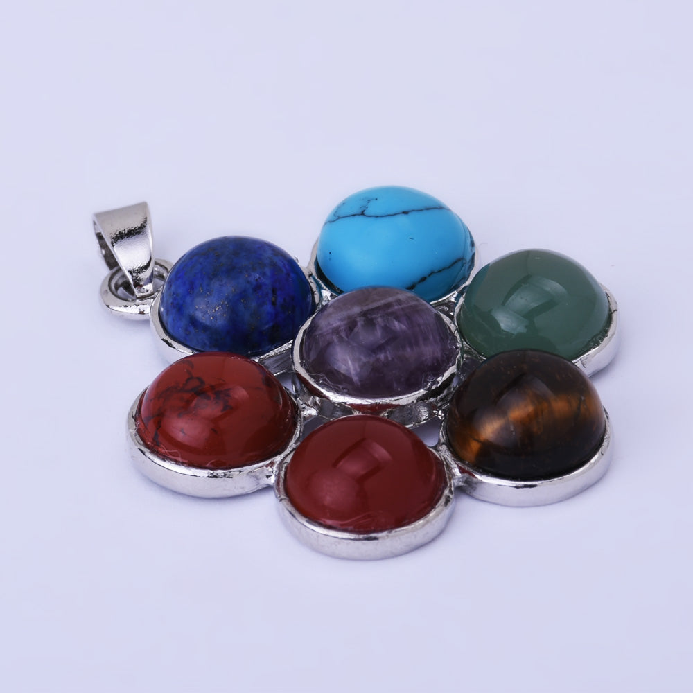 7 Chakras Orgone Crystal Healing Energy Pendant Buda Yoga Amulet Therapy Jewelry 1PCS