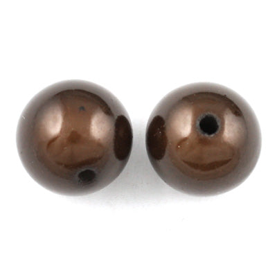 Top Quality 14mm Round Miracle Beads,Deep Coffee,Sold per pkg of about 350 Pcs