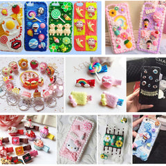 18*25mm Happy face cloud cabochon Small Kawaii Cabochons flatback phone case deco supply 20pcs 10249350