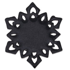 25mm Round frozen pendant blank,Black,Resin filled,20Pieces/lot