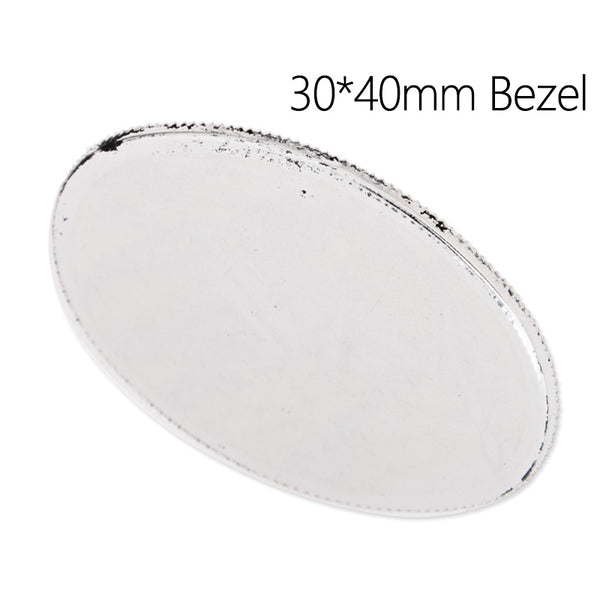 Brooch With 30x40(inside) oval bezel,antique silver plated,brass filled,20pcs/lot