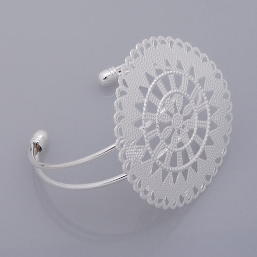 2013-2014 New Arrival Adjustable Copper Bracelet with 55mm round Faceplate,ISilver,Lead Free And Nickel Free,Sold 10PCS Per Lot
