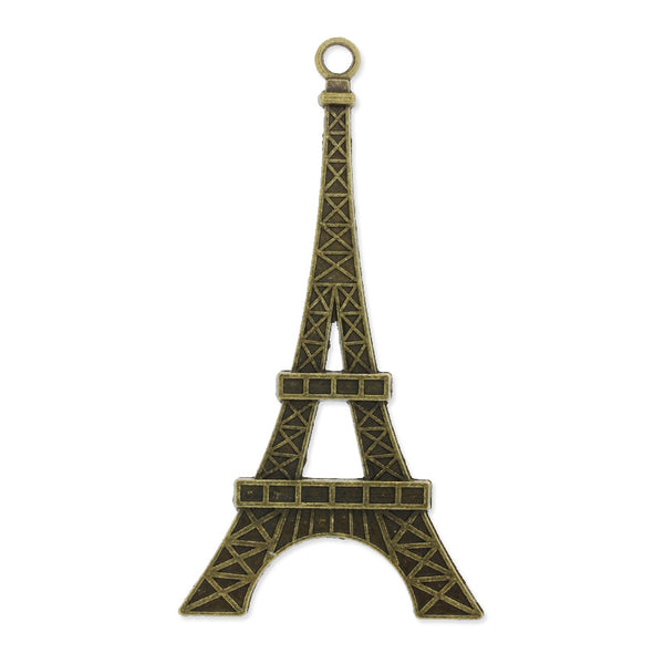 36x70mm antique bronze plated haning charms,effiel,zinc alloy filled,modern jewelry charms, 20pieces/lot