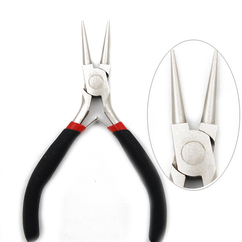 12.5CM 1 PCS Black Steel Jewellery & Craft Round Nose Pliers