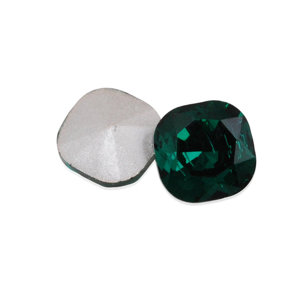 12mm Square Cabochon Cushion Cut Fancy Crystal Stone,Green Crystal Fancy Stone,4461,Cushion Cut Stone,20pcs/lot