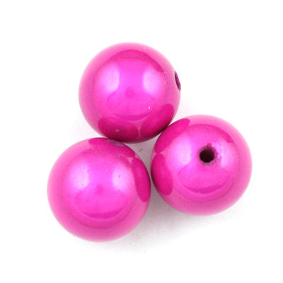 Top Quality 8mm Round Miracle Beads,Fuchsia,Sold per pkg of about 2000 Pcs