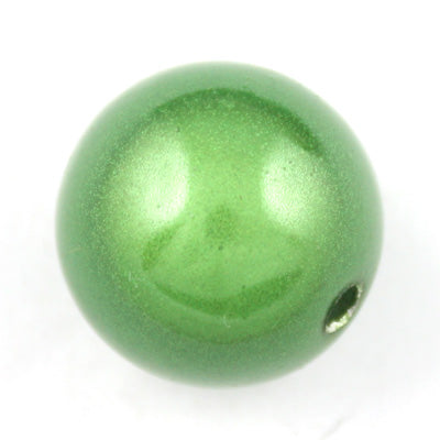 Top Quality 30mm Round Miracle Beads,Green,Sold per pkg of about 37 Pcs