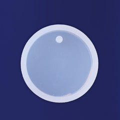 1pcs 25MM Round Cabochon Jewelry Making Mold Mould Resin Crafts with Hole Diy Pendant Findings