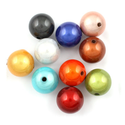 Top Quality 16mm Round Miracle Beads,Mix colors,Sold per pkg of about 250 Pcs